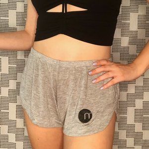 GREY ‘M’ BOOTY SHORTS